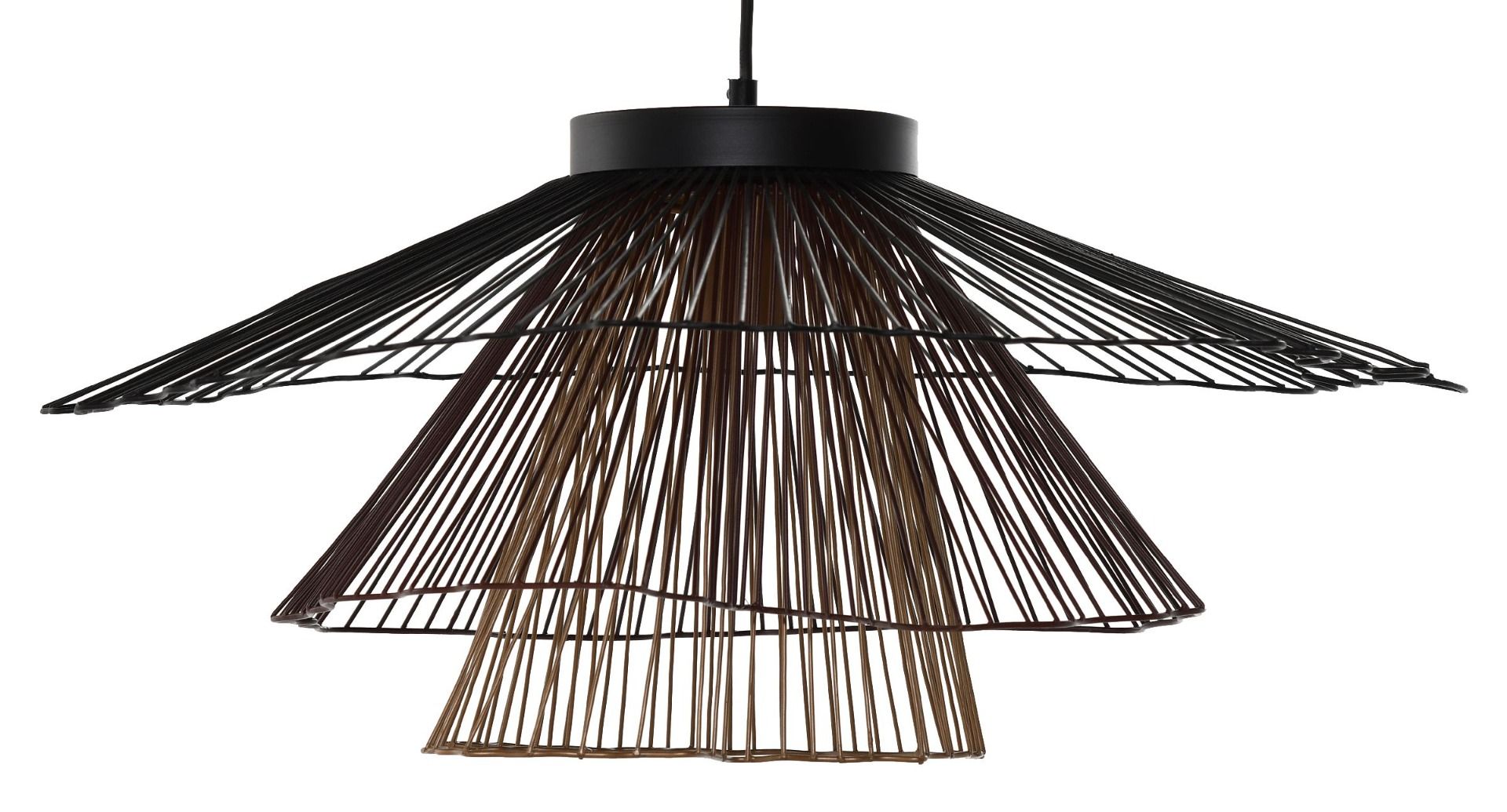 Lampa wisząca sufitowa 3 ringsTimeless Shadow stal 60x60x23 cm Miloo Home