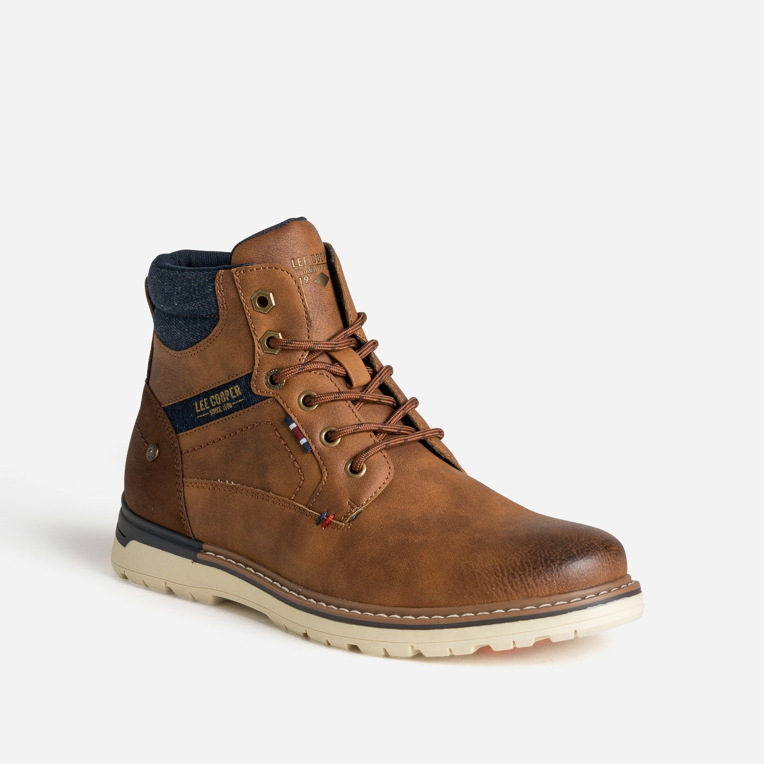 Boots à lacet LEE COOPER marron