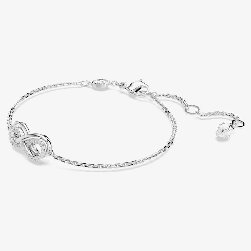 Swarovski Hyperbola Rhodium Plated White Infinity Bracelet 5679664
