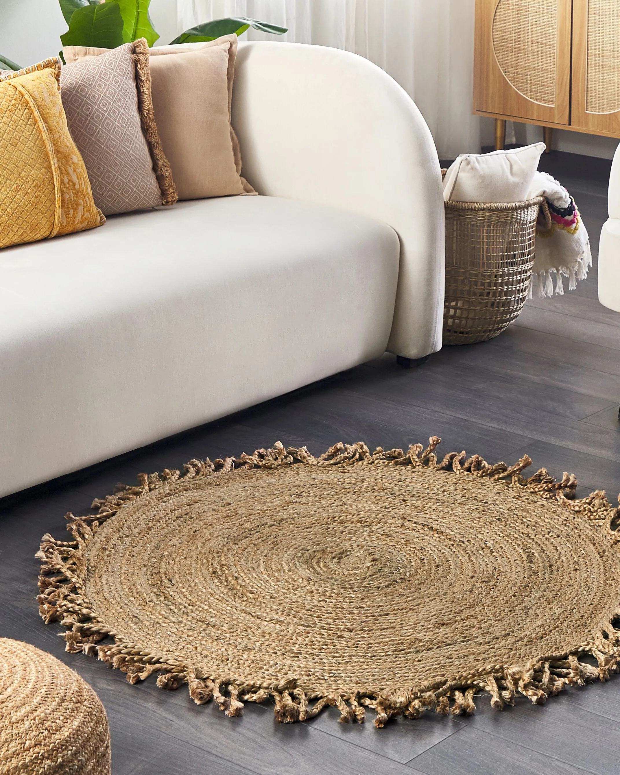 Rug ZONGULDAK Beige ? 120 cm Jute
