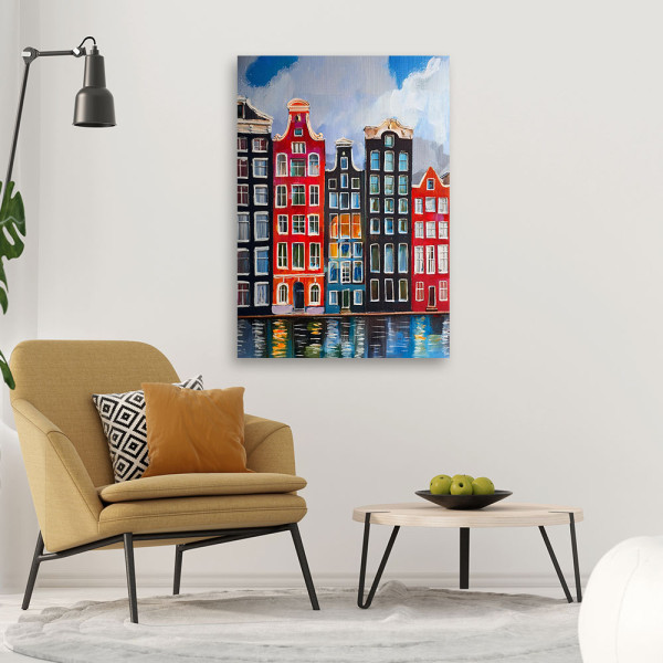 Feeby Obraz na płótnie, Architektura Miasto Malowane 40x60