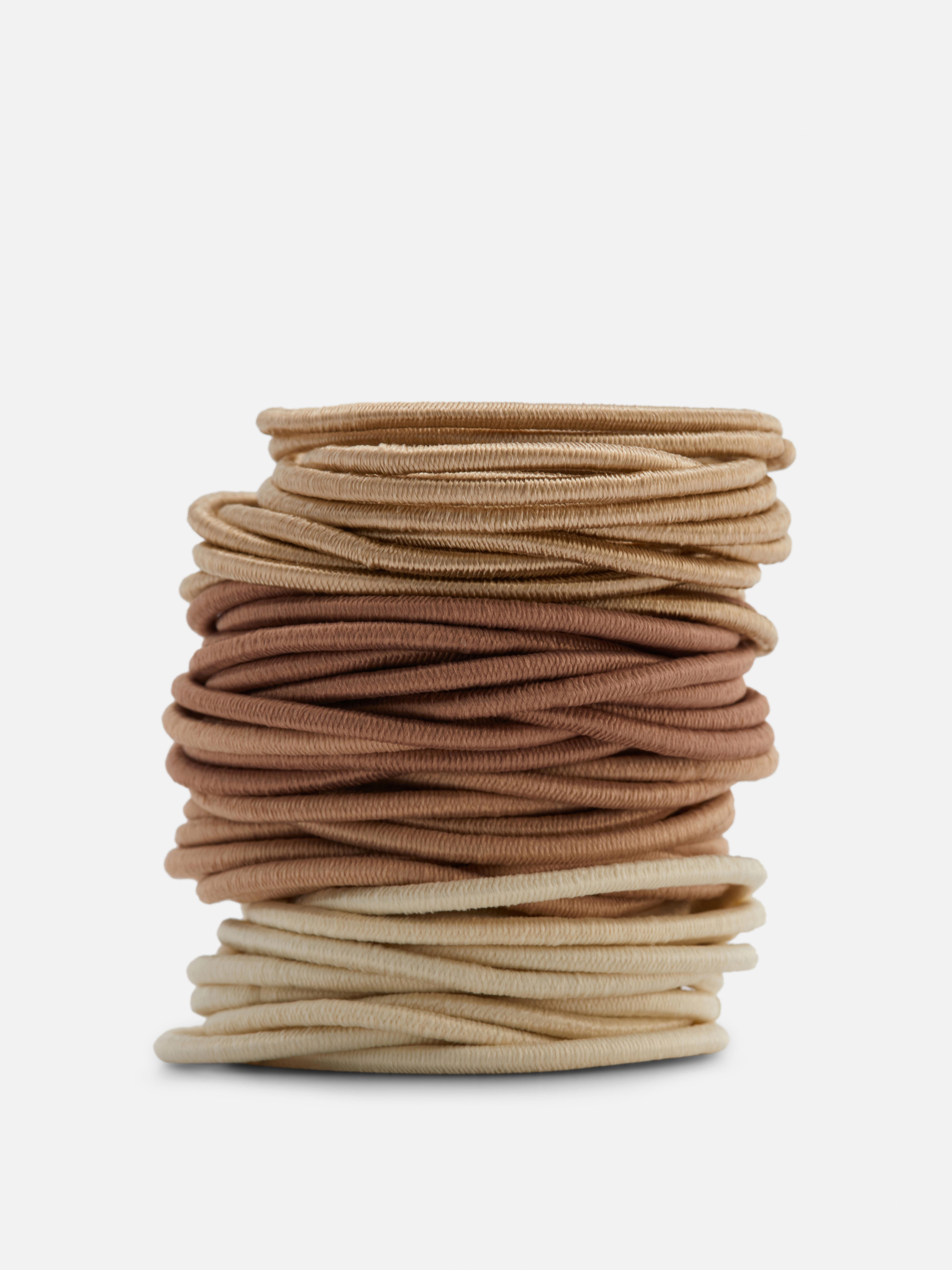 60-Pack Thick Elastic Hair Bands