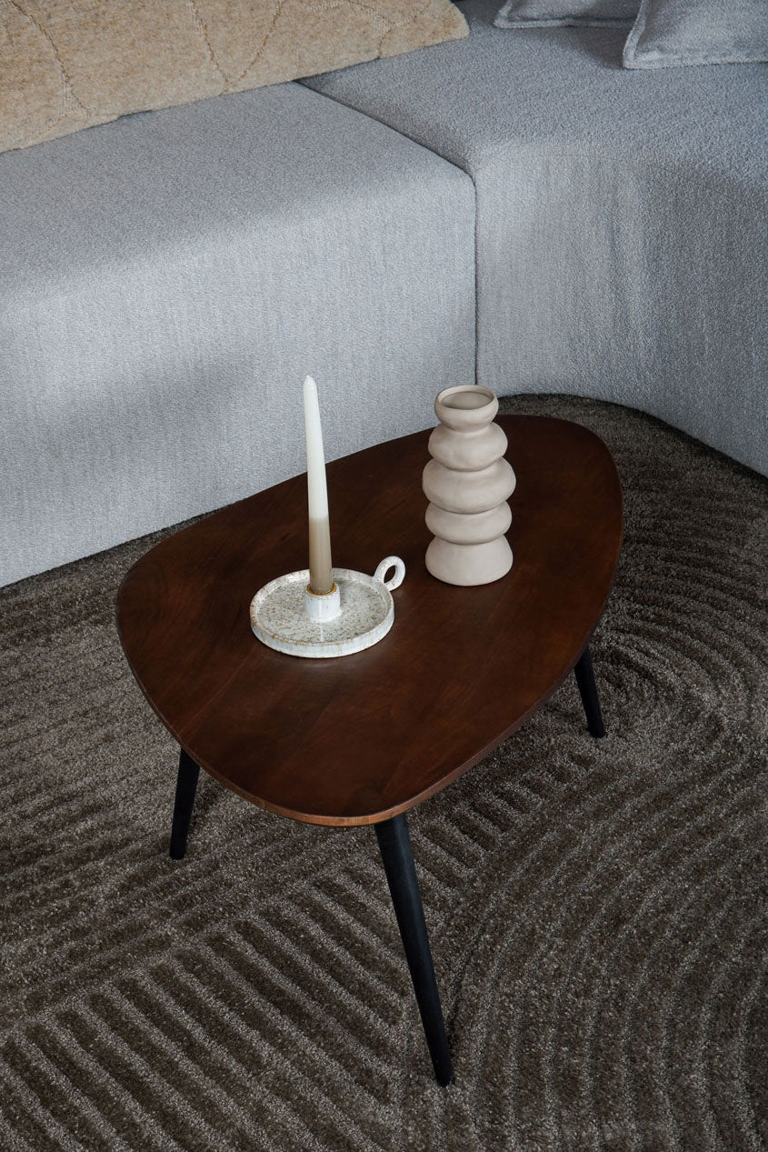 Veer Carpets - Vloerkleed Ella Brown Rond ø160 cm