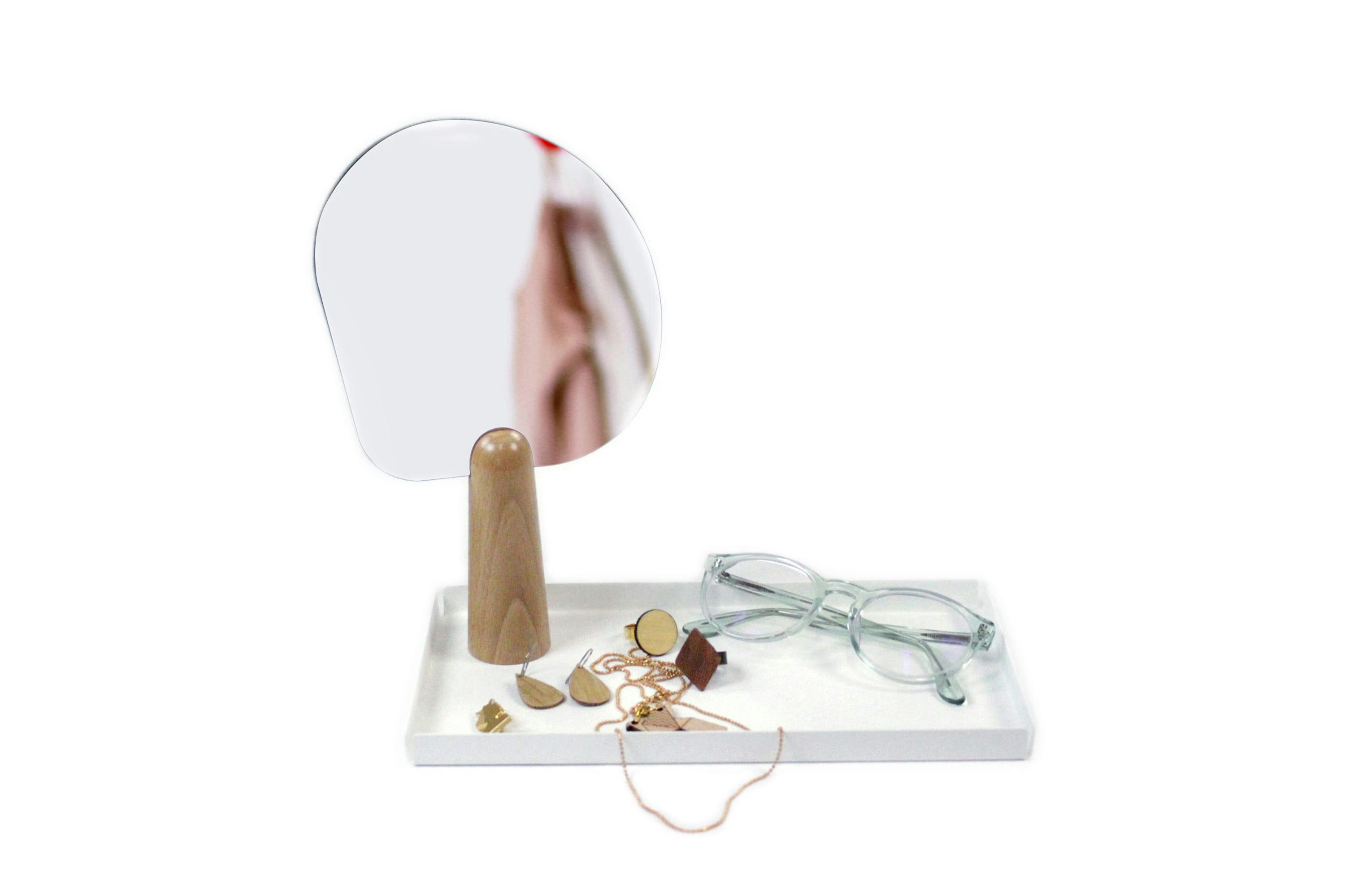 MON BEAU MIROIR - Miroir à main aimanté et socle