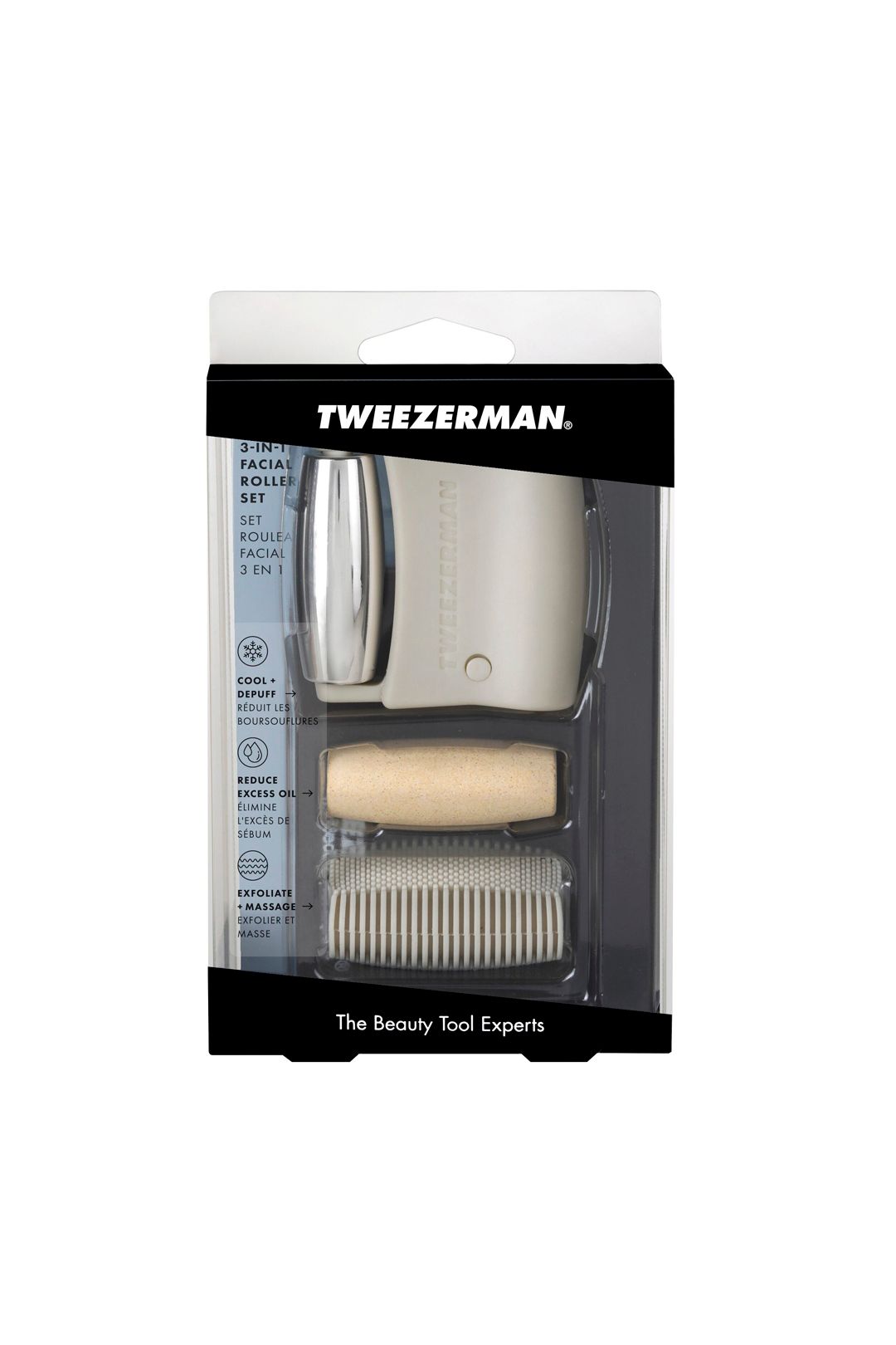 Tweezerman 3-in-1 Facial Roller Set