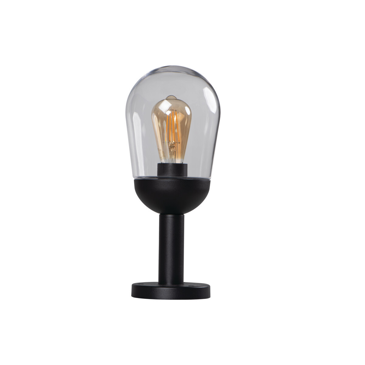 Lampa ogrodowa stojąca czarna Liego wys:37 cm 1xE27x15W IP44 Kanlux