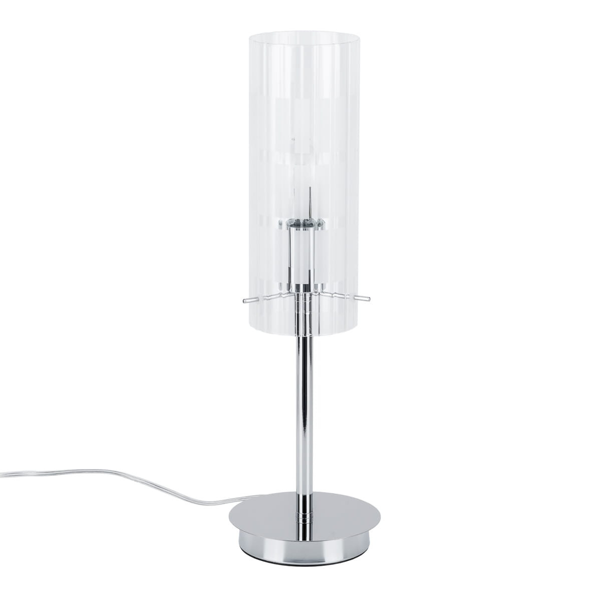 Lampa stołowa nowoczesna chromowana MAX 1xE27x60W wys:46cm Italux