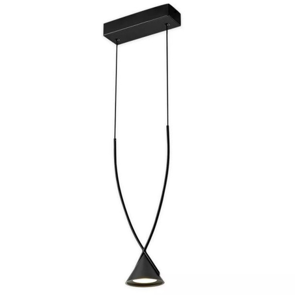 LAMPA WISZĄCA MIA czarna matowa 15,5cm LED metal