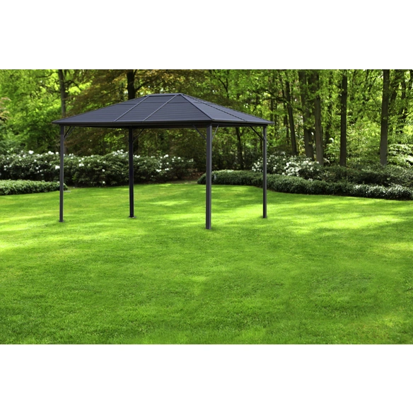 Hardtop-Pavillon, Spitzdach, rechteckig, BxHxT: 300 x 275 x 400 cm