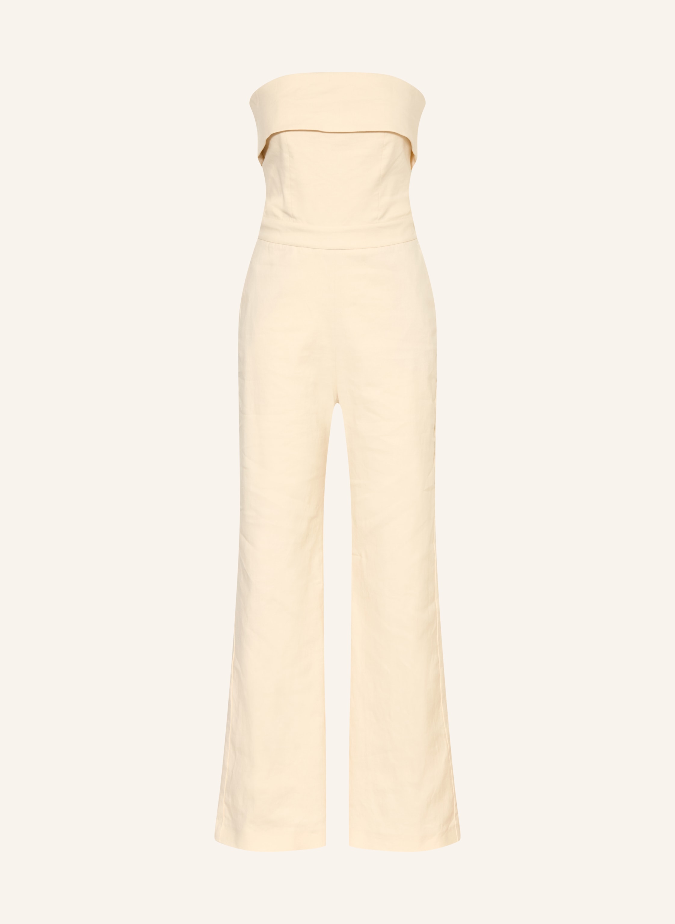ba&sh Off-Shoulder-Jumpsuit CENELIA mit Leinen