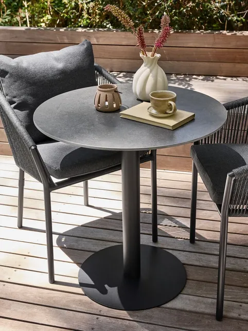 Cafébord VAMDRUP Ø70 mørkegrå