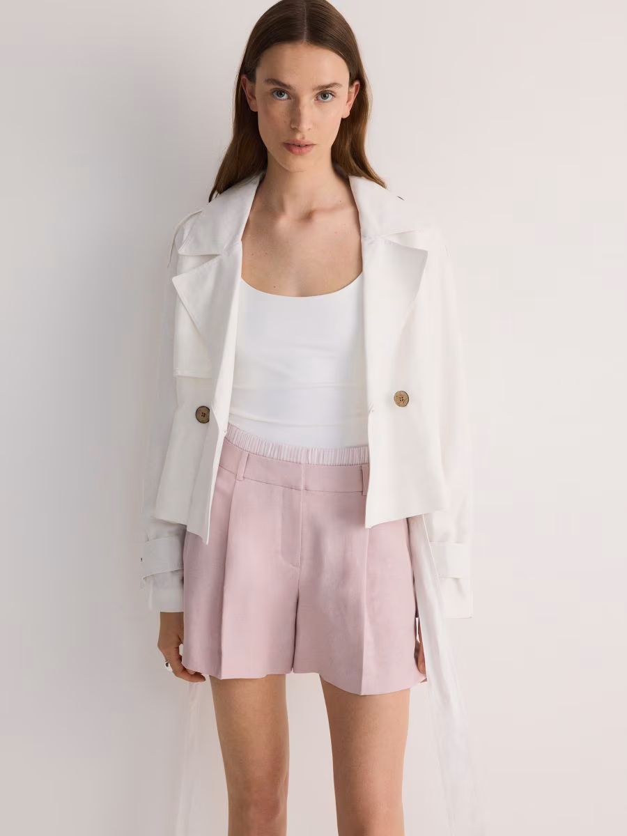 Linen Blend Shorts