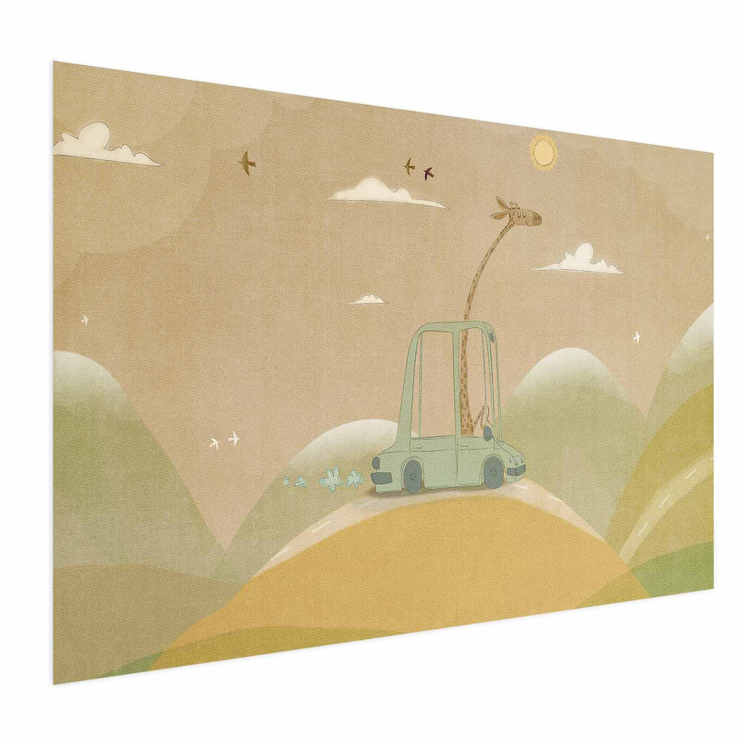Plakat Podróżująca żyrafa 30x21 cm