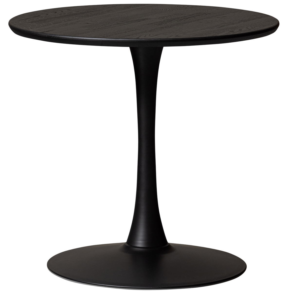 WOOOD eettafel rond vingerlas Tablo - Eiken - Blacknight - Ø80