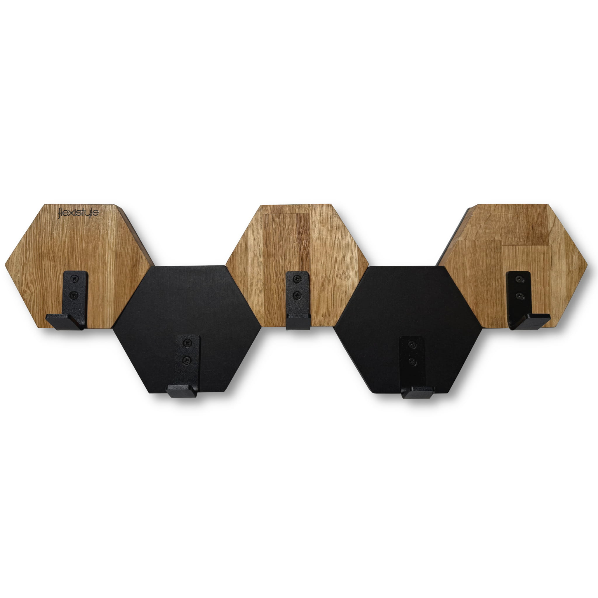 Wieszak ścienny na ubrania Hexagon 56cm