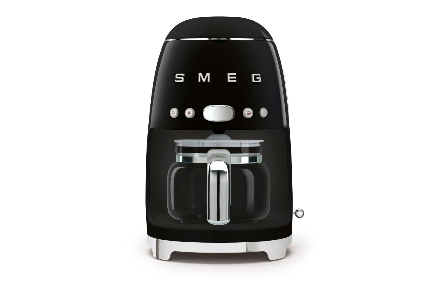 Smeg Drip Filter Coffee Machine DCF02BLUK 1-4 cup function Stainless Steel Black