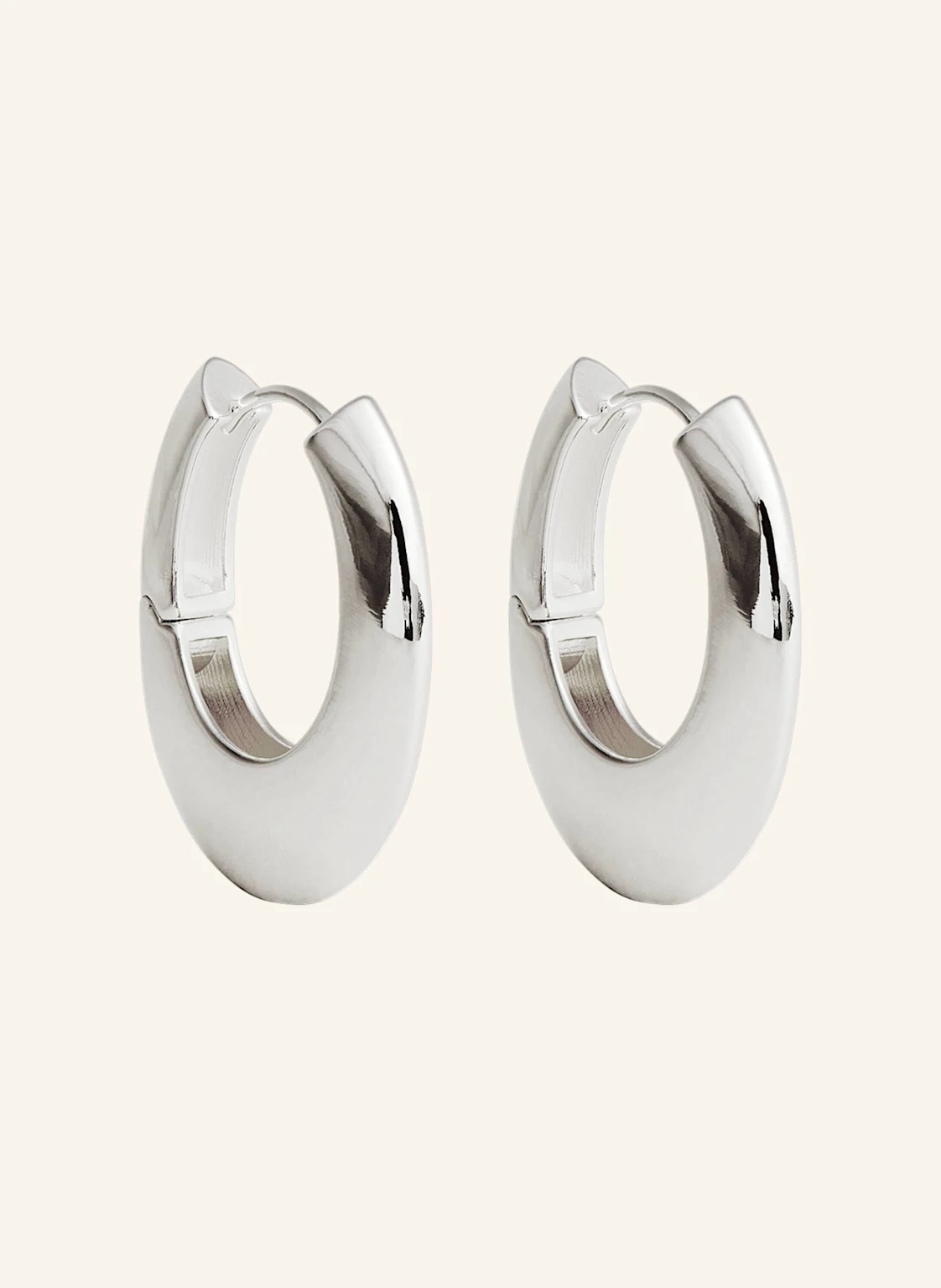 Pompidou Creolen MAXI PEBBLES HOOPS by GLAMBOU
