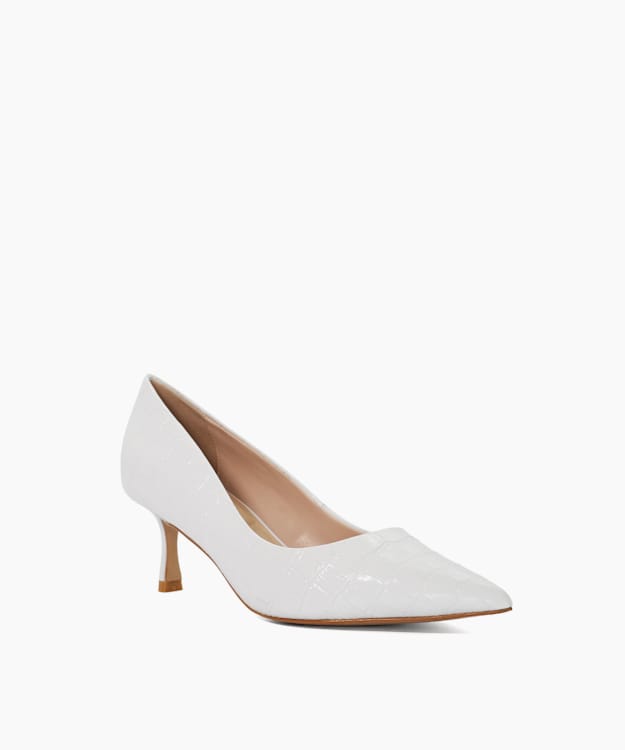 Achievable White - Pointed Court Shoes