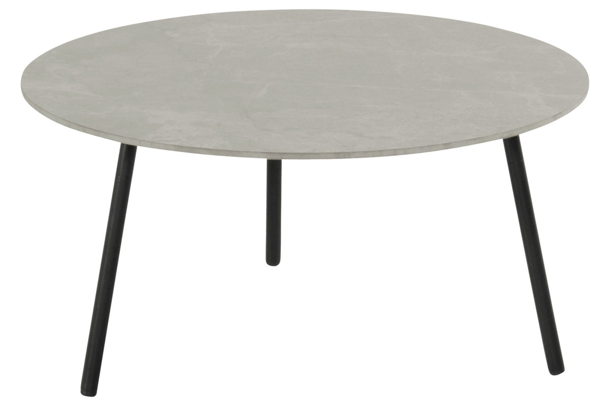 Hartman Bijzettafel Monaco - Grijs/Zwart Keramiek - 80x80x40cm