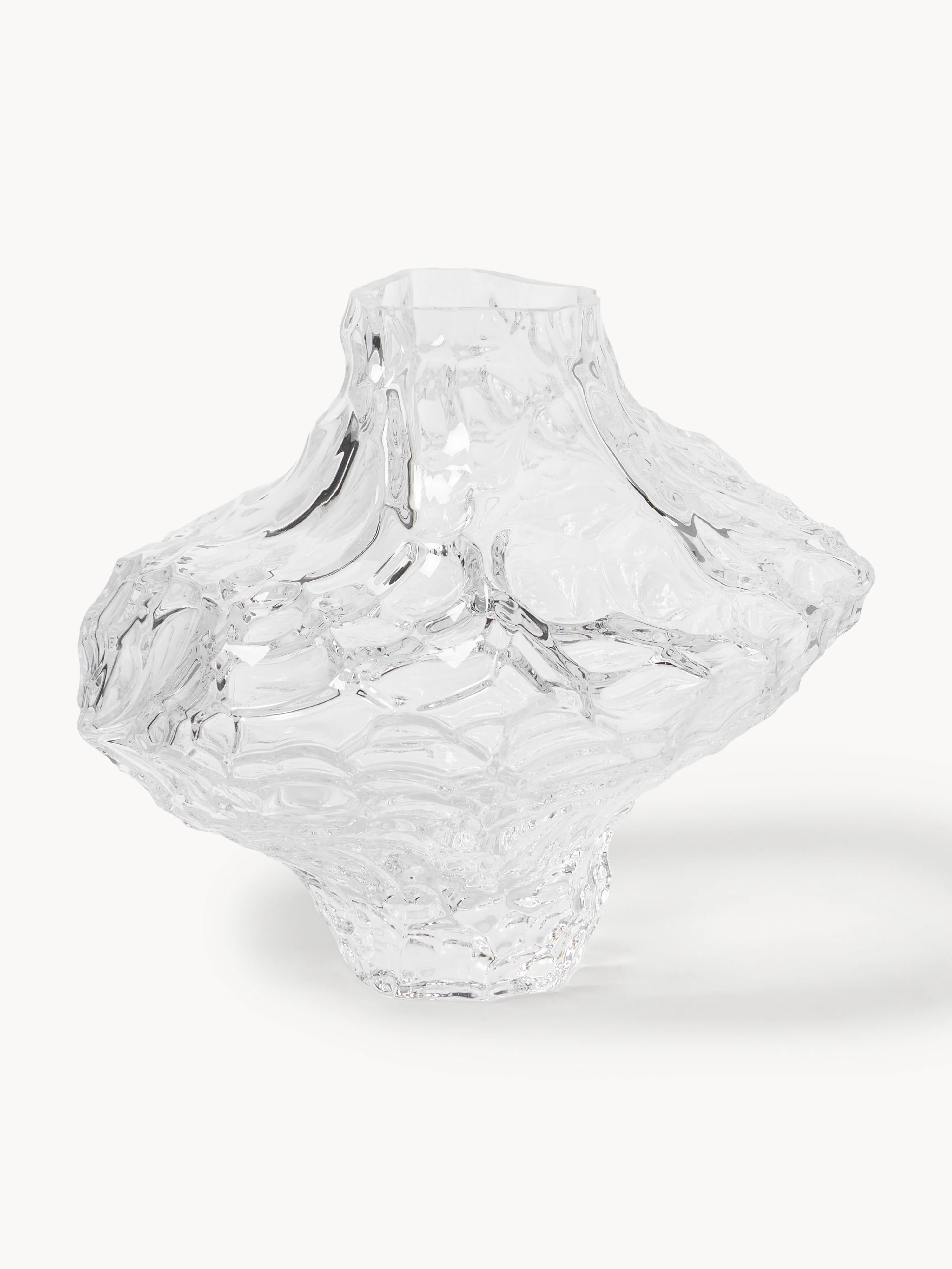 Mundgeblasene Glas-Vase Canyon, H 23 cm