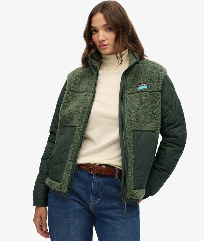 Sherpa Fleece Hybrid Jacket
