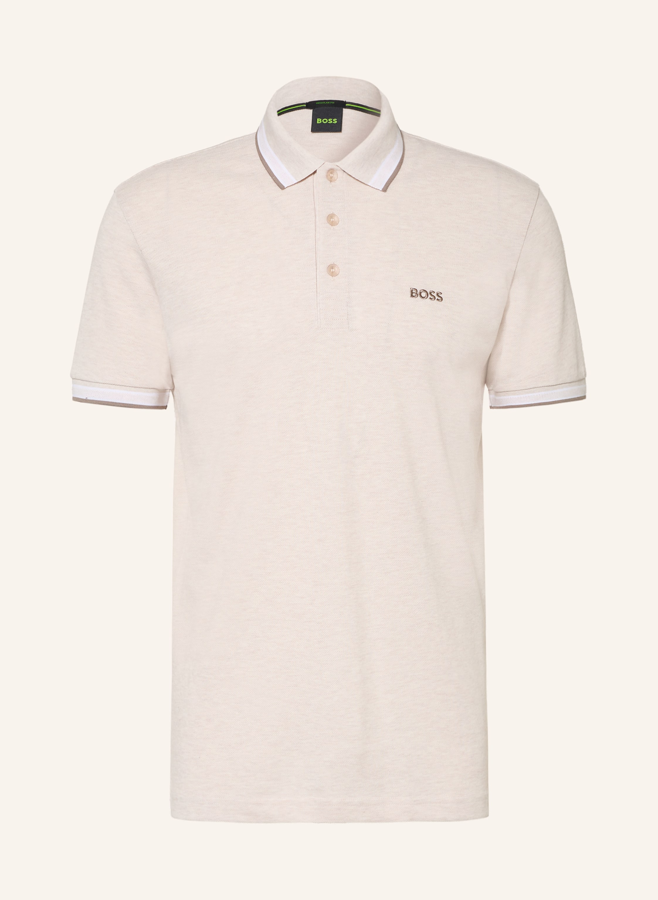 BOSS Piqué-Poloshirt PADDY CURVED Regular Fit