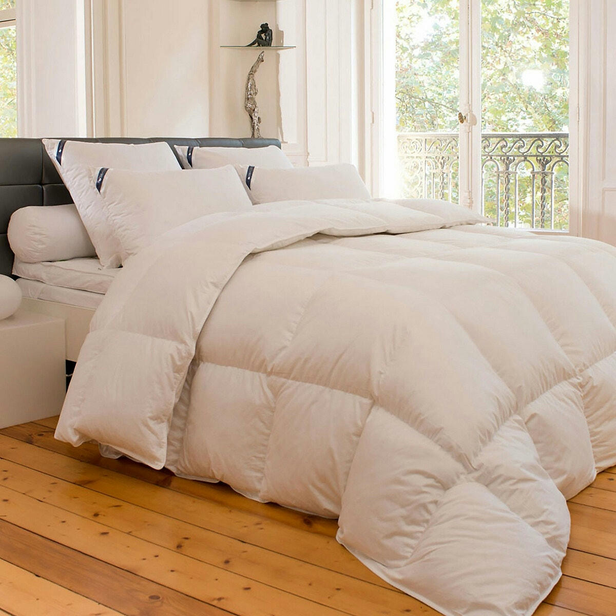Oreiller 90% duvet d'oie, traité anti-acariens