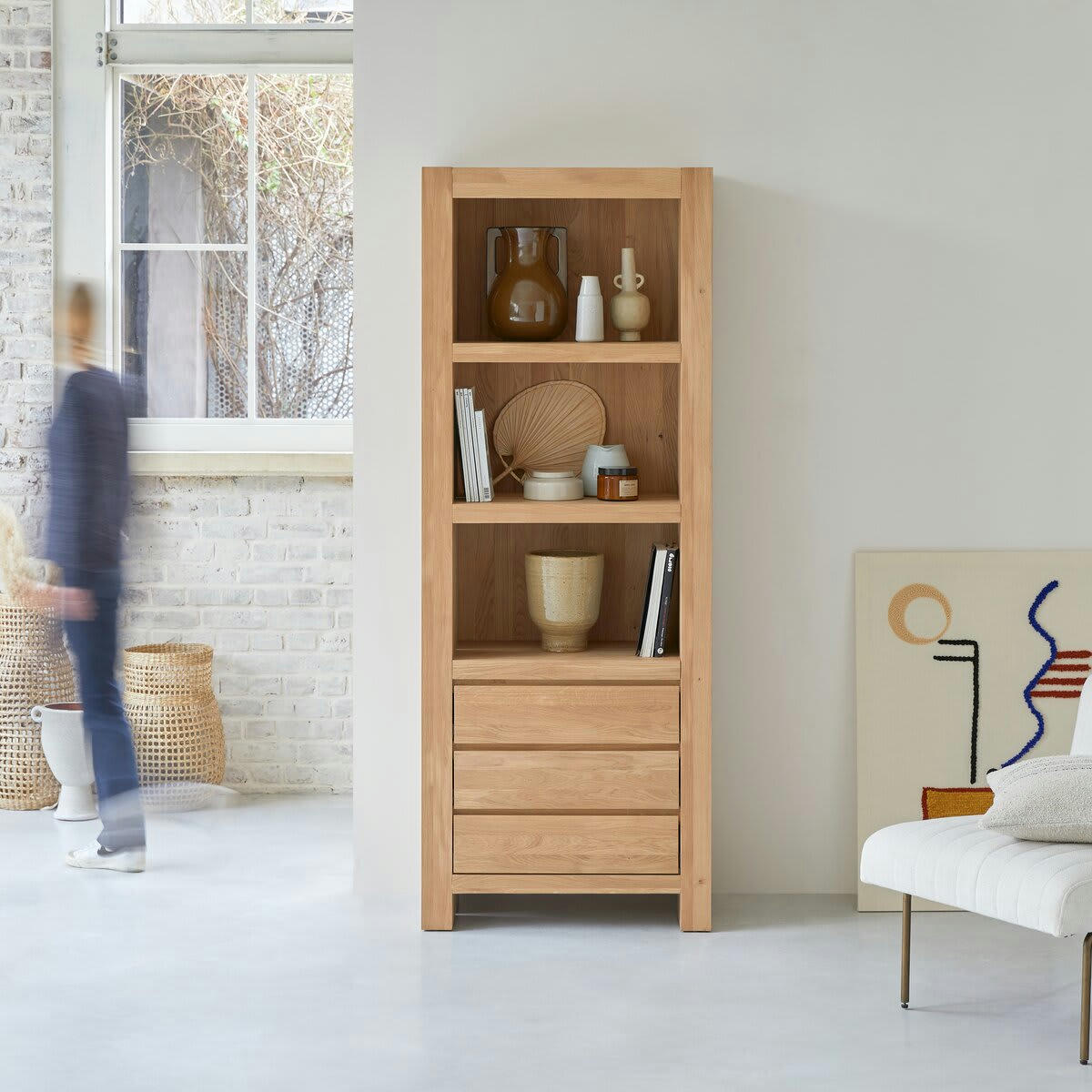 EDEN - Bibliothèque en chêne massif