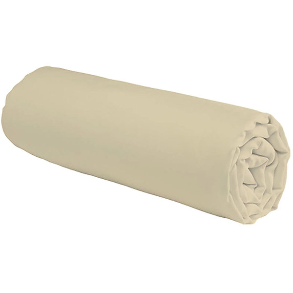 Drap housse uni en coton 57 fils 180x200cm