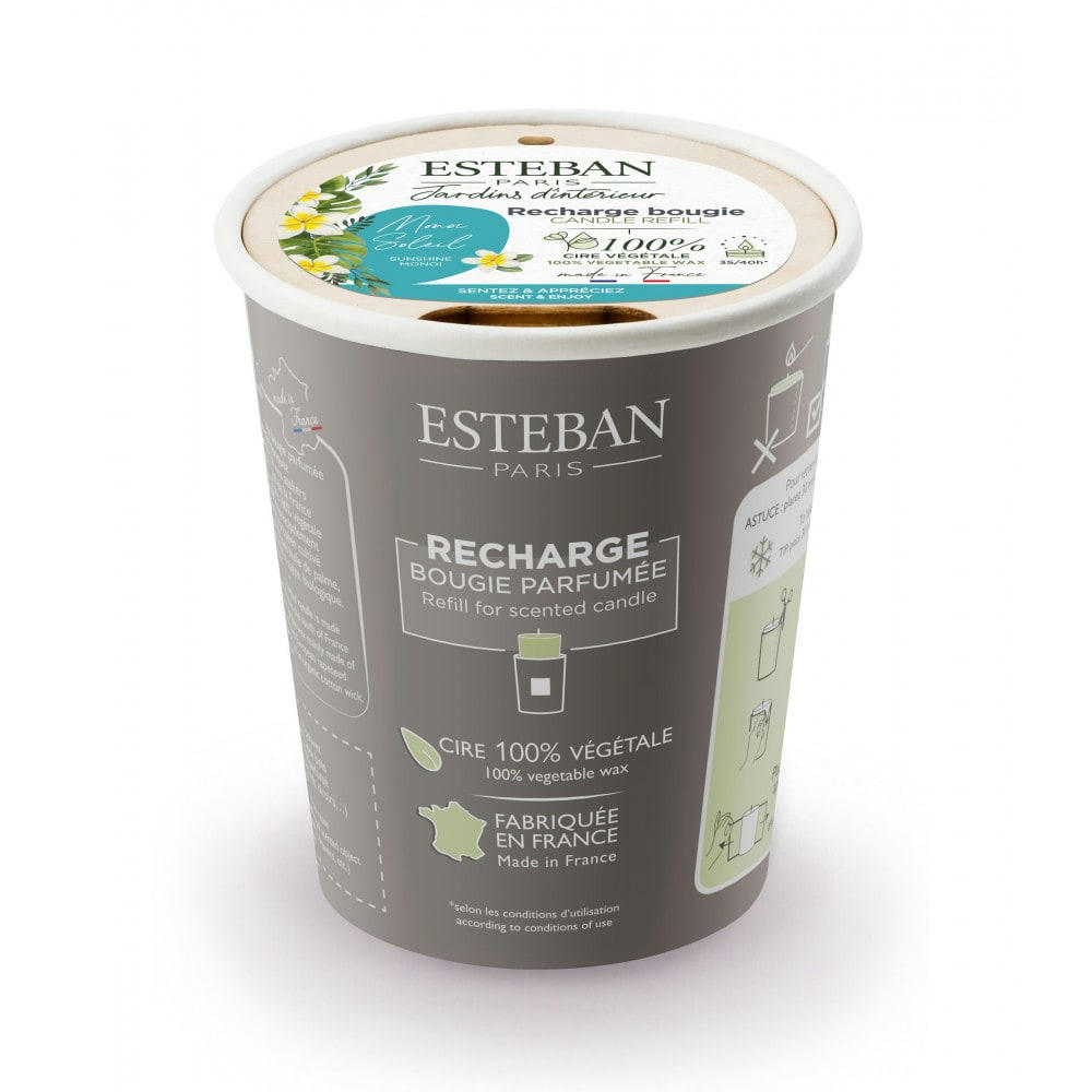 MONOÏ SOLEIL - Recharge pour bougie parfumée 180g