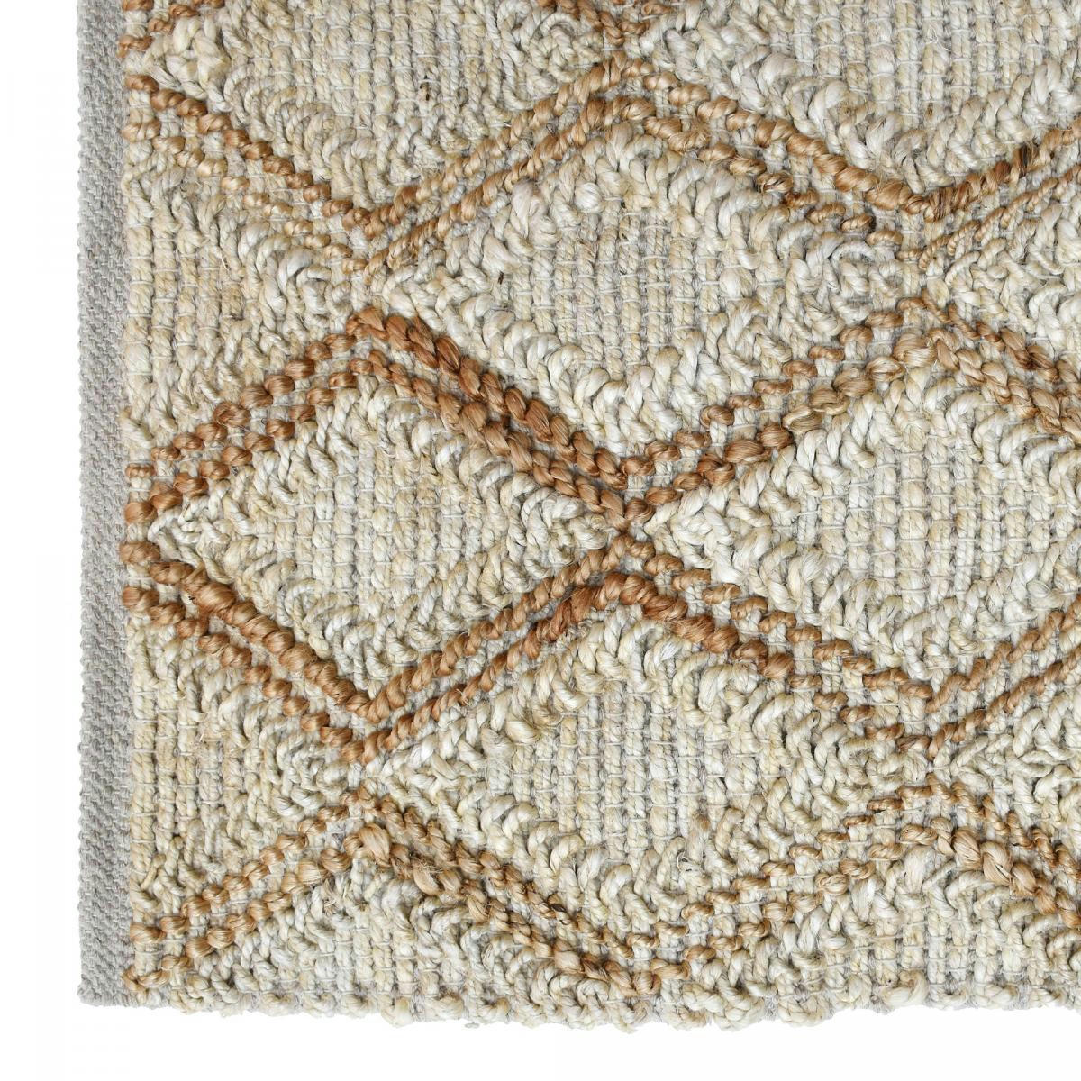 JUTICA - Tapis jute en jute beige 160x230