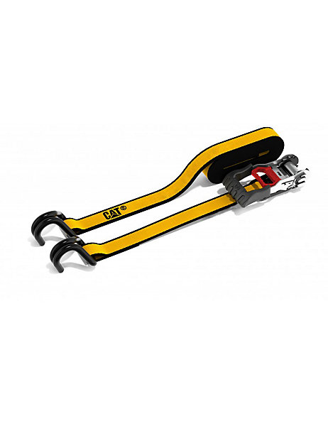 LOT DE 2 SANGLES D'ARRIMAGE A CLIQUET CATERPILLAR