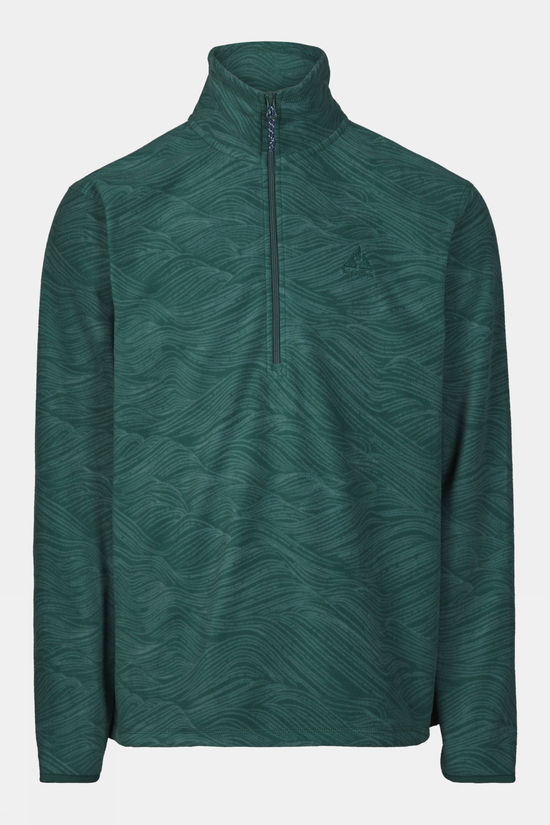 Ayacucho Wave Printed 1/2 Zip Fleecetrui
