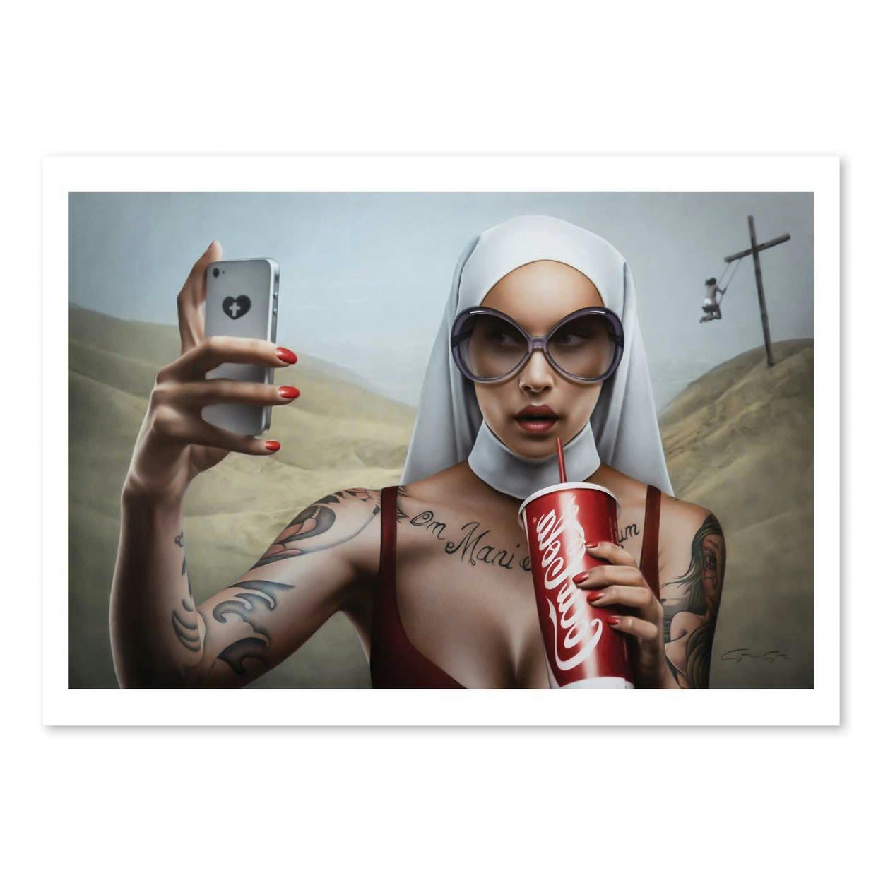 ALEXANDRE GRANGER - MEA CULPA - ALEXANDRE GRANGER - Affiche d'art 30 x 40 cm