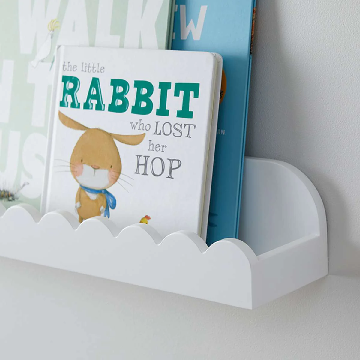 Sarah Scalloped Wall Shelf - White