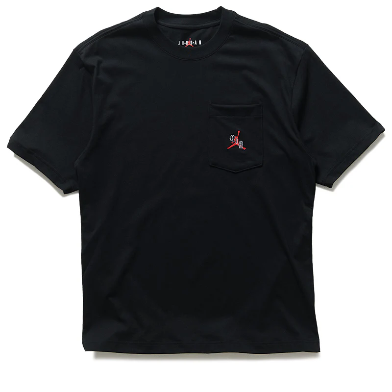 Jordan Pocket Tee - Black/Gym Red