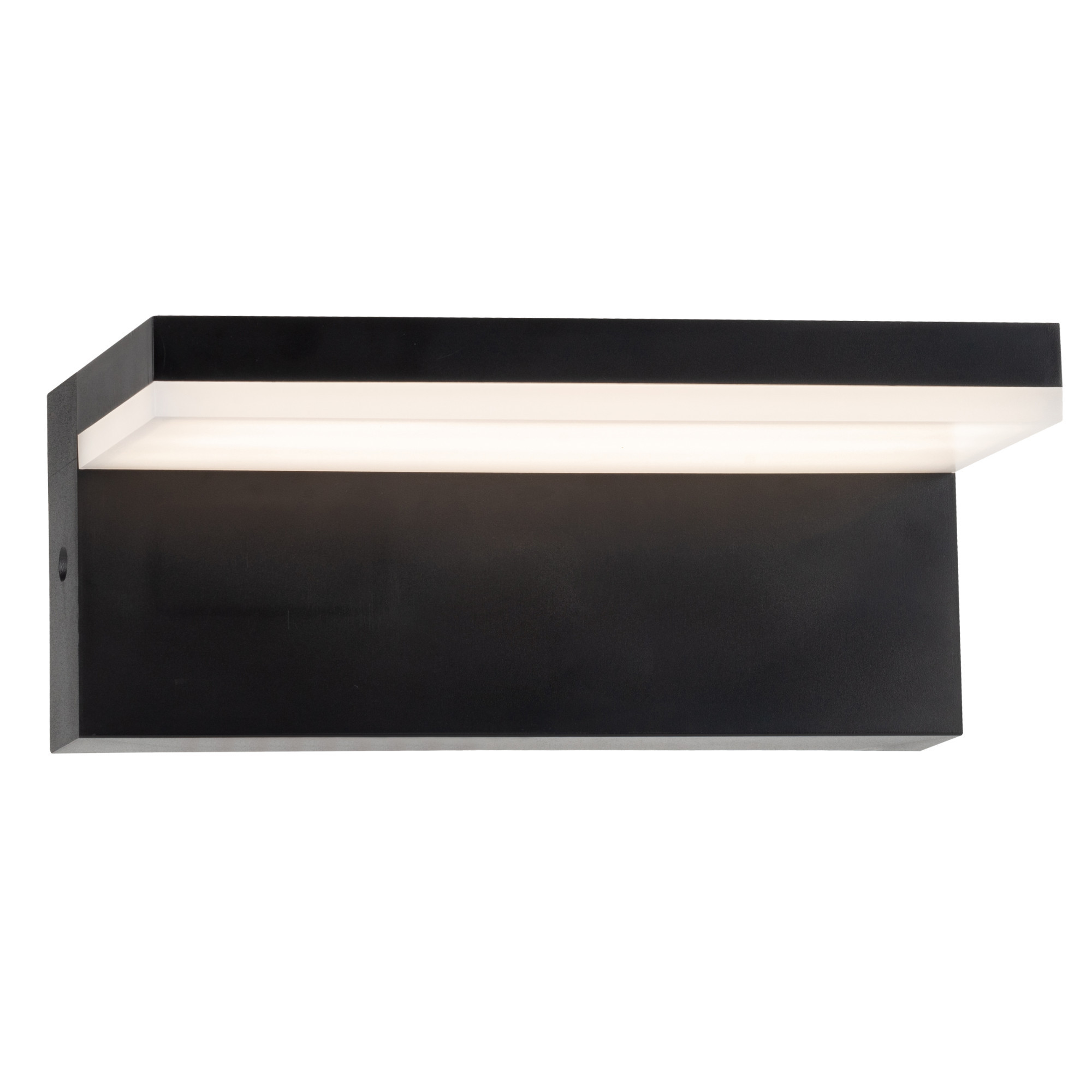 Kinkiet zewnętrzny TESAczarno-mleczny biały LED 1x10W 1100lm IP54 Polux