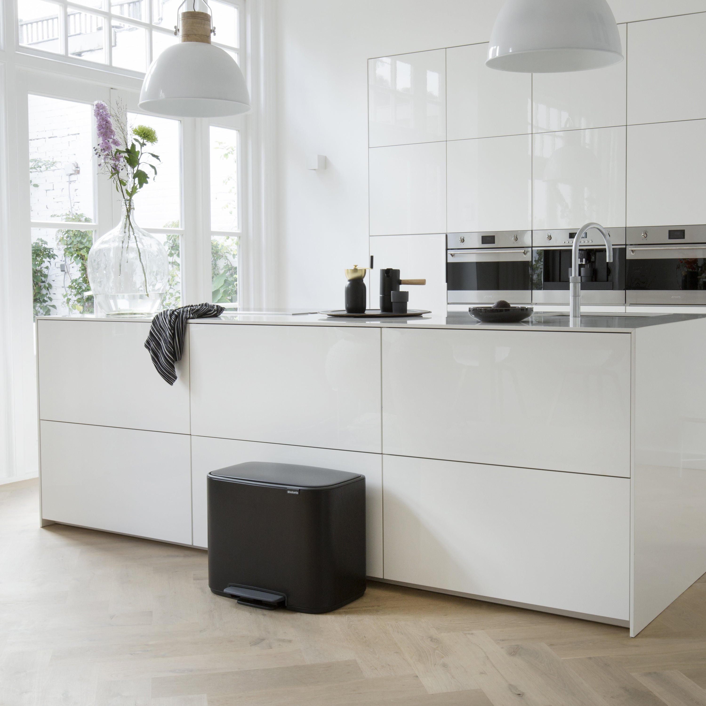 Brabantia Bo Pedaalemmer 3 x 11 L - Zwart