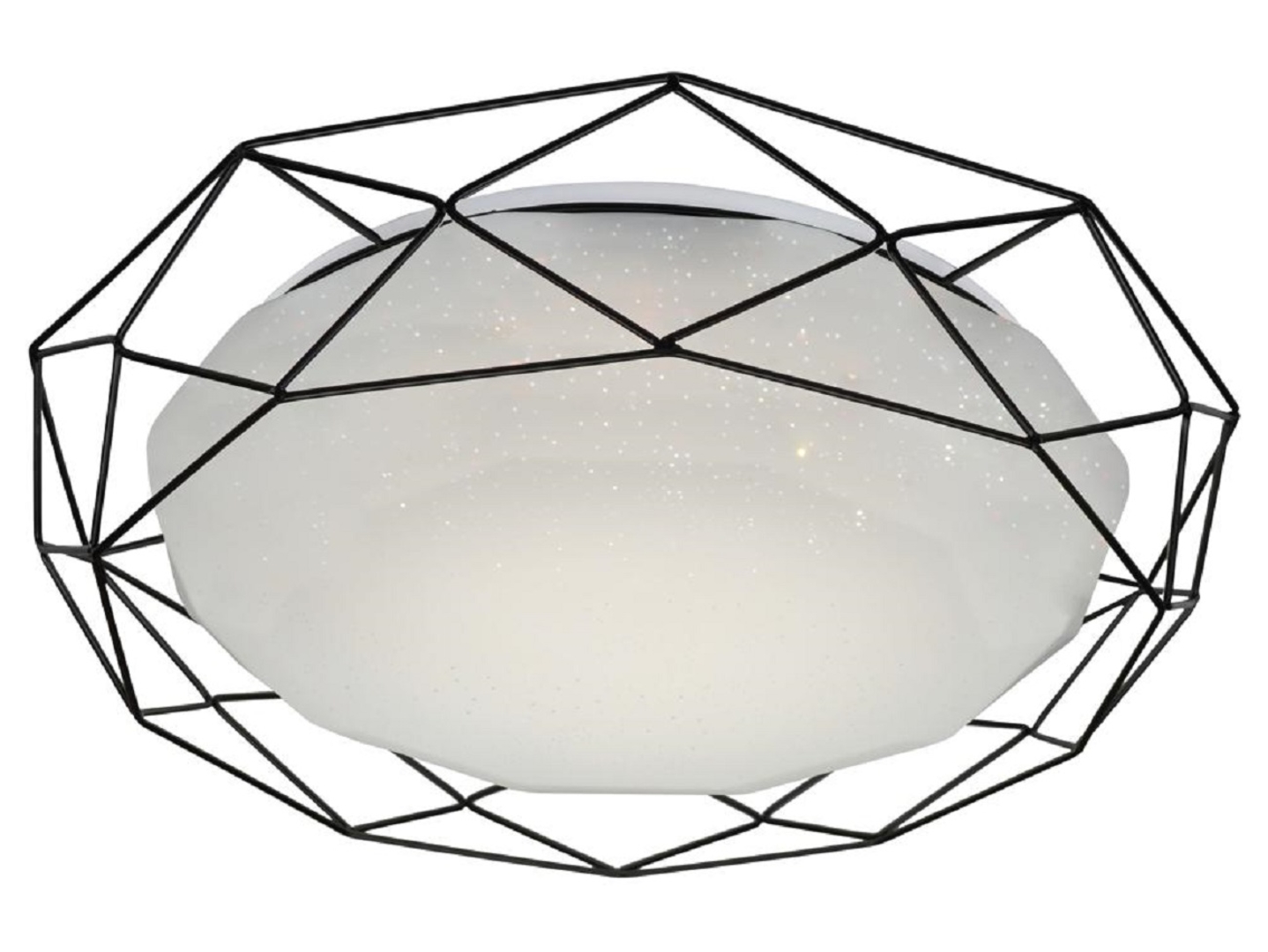 Plafon Sven LED metalowy czarny