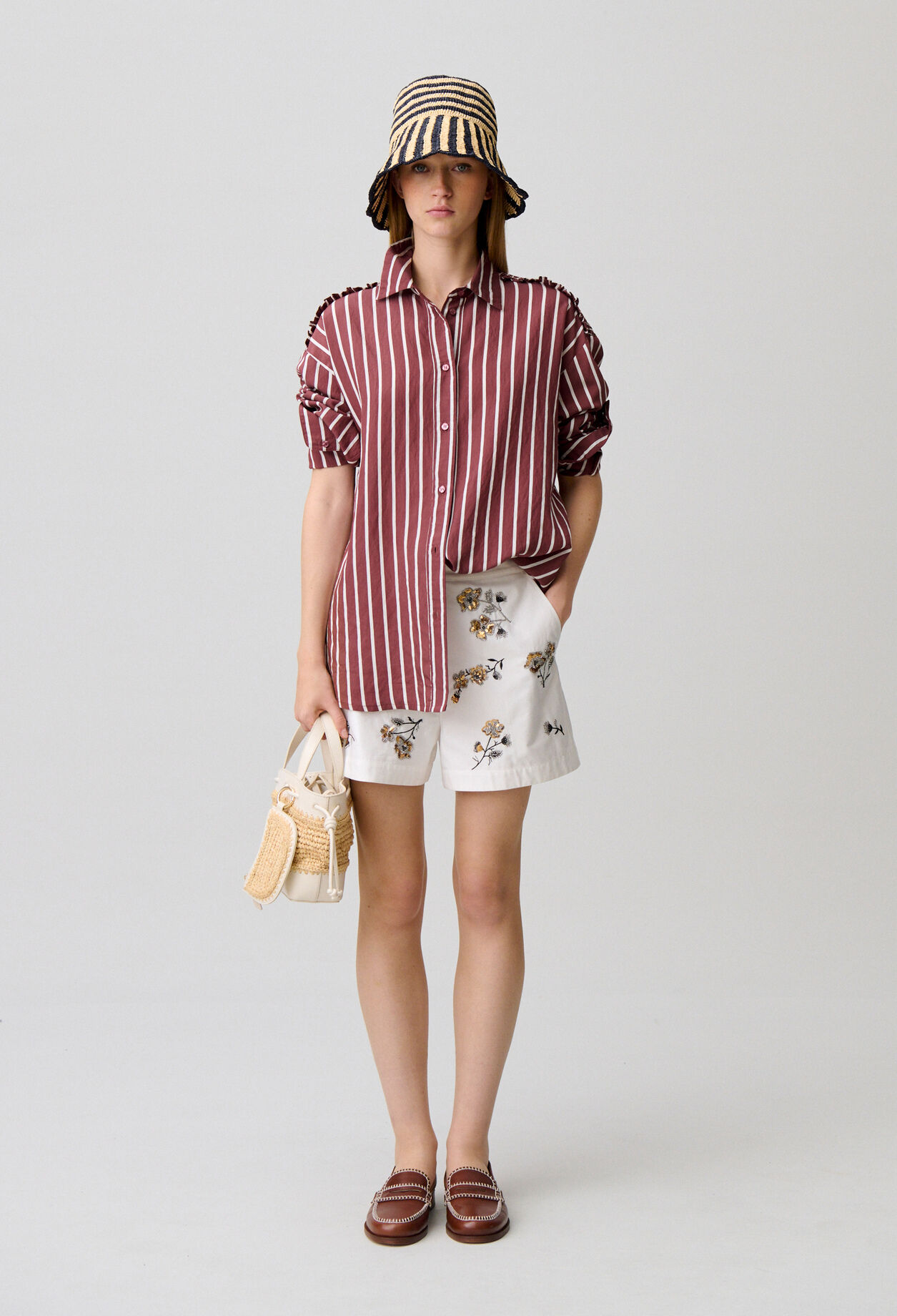 Chemise oversize rayée
