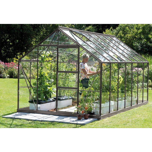 Gewächshaus »Merkur«, 11,5 m², Aluminium/ESG Glas, winterfest