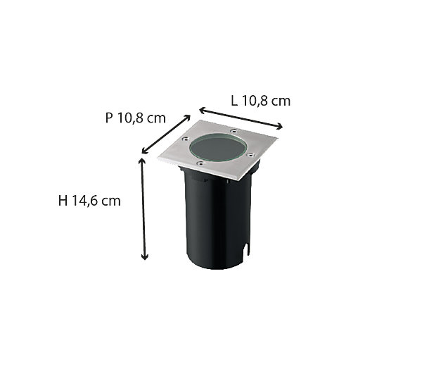 Hublot extérieur rond IP54 (1050LM) Blanc - Voltman