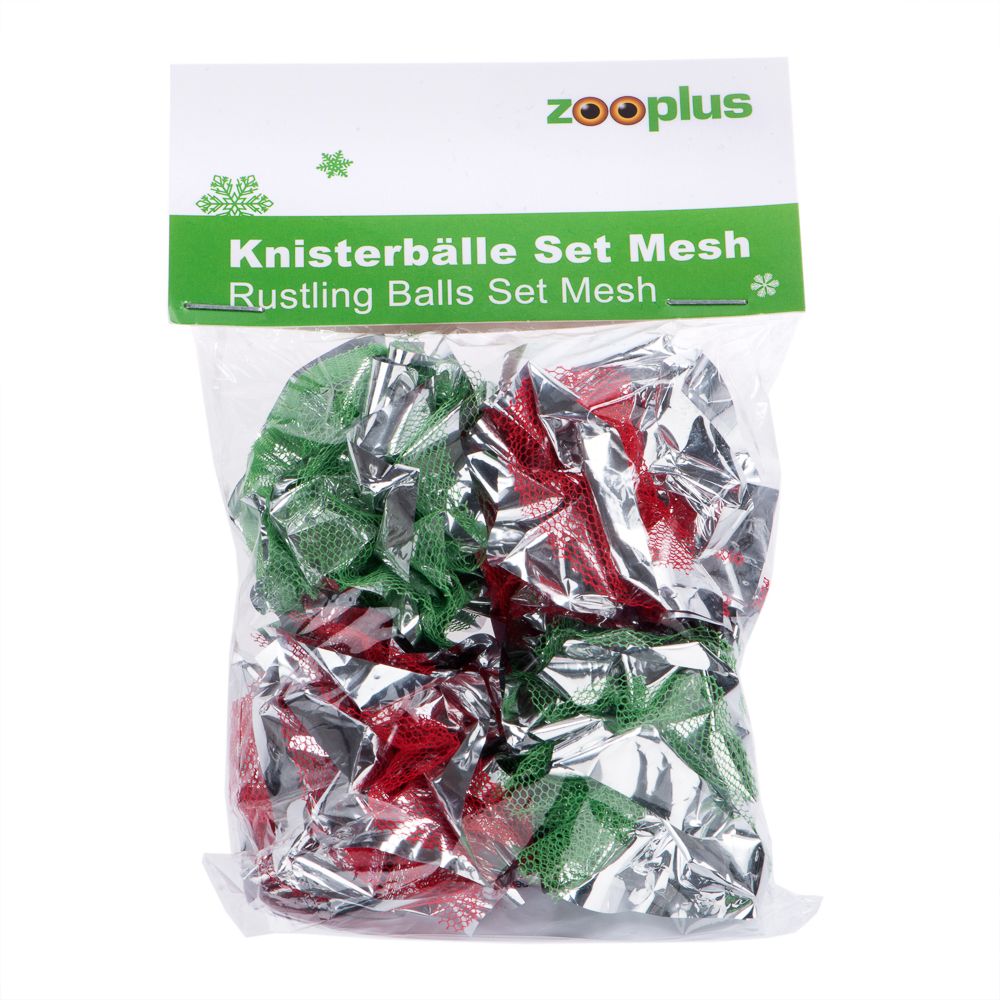 Mesh Crackle Balls Cat Toy