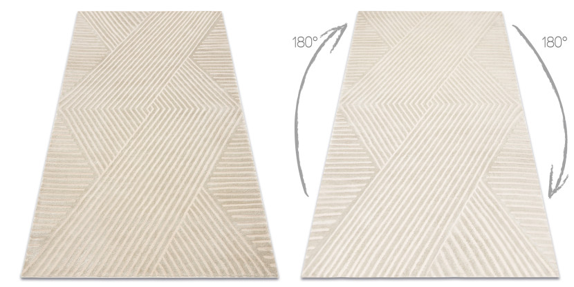 Dywan BALANCE 1503 taupe - Geometryczny, strukturalny, glamour80x150 cm