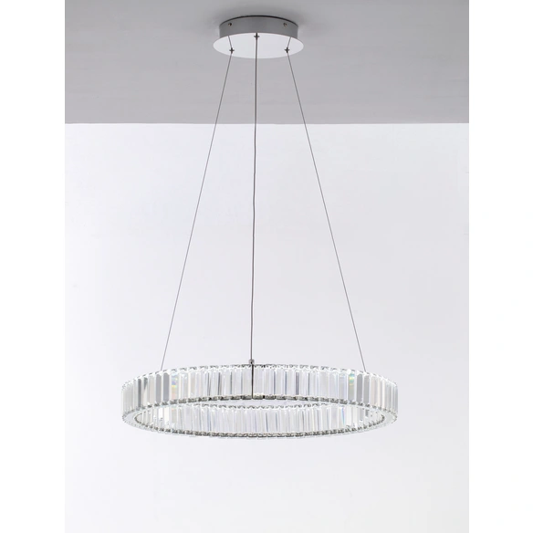 Pendelleuchte »Aurelia«, LED, 41 W, Höhe: 150 cm, chromfarben