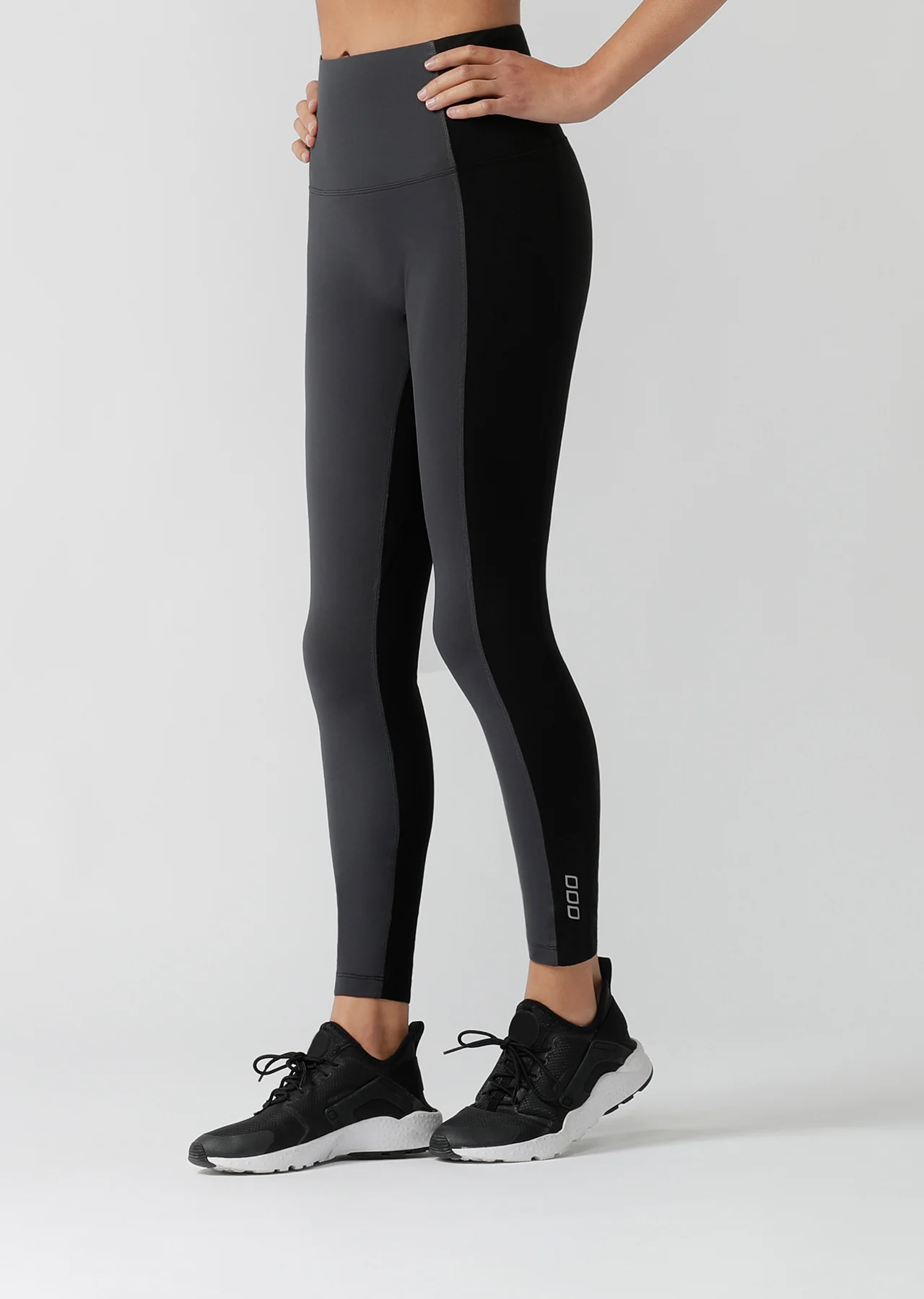 Two Tone No Ride Full Length Leggings