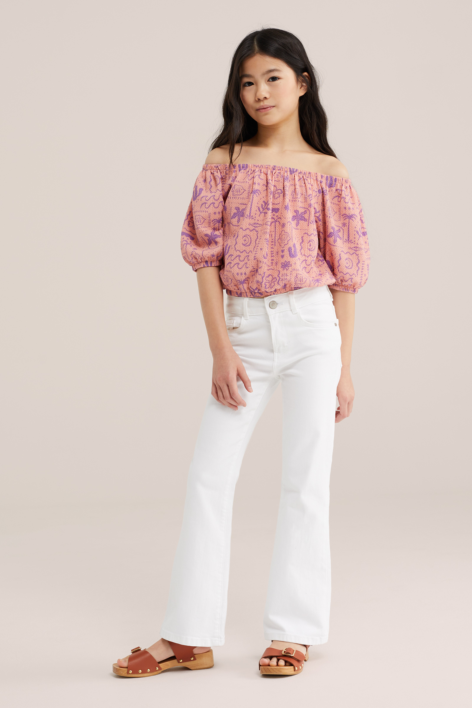 Meisjes top met print