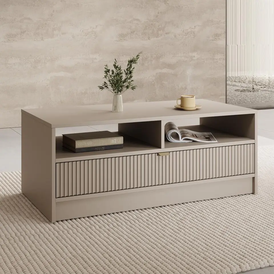 Meubella - Salontafel Tavares - Beige - 100 cm