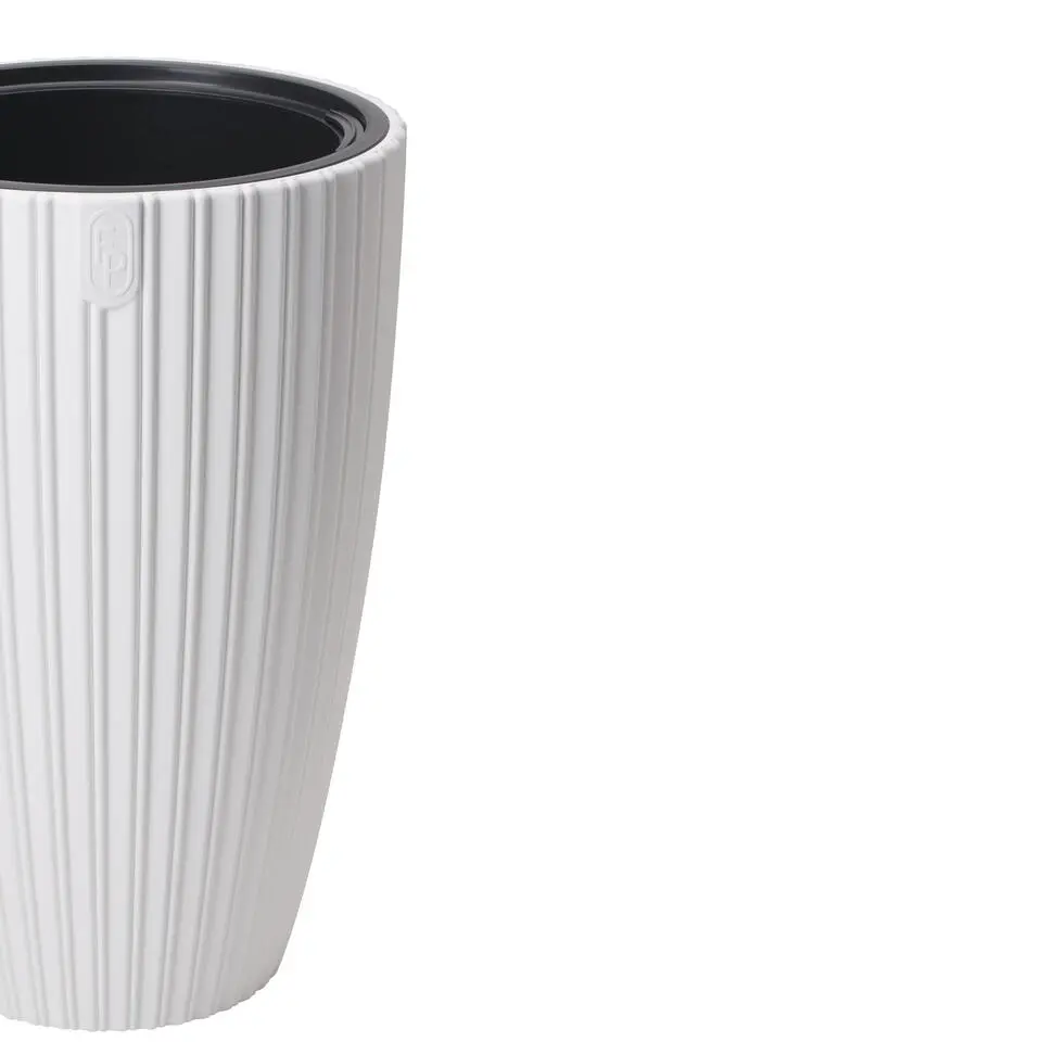 Form Plastic Plantenpot/bloempot - kunststof - wit - 30 x 48 cm