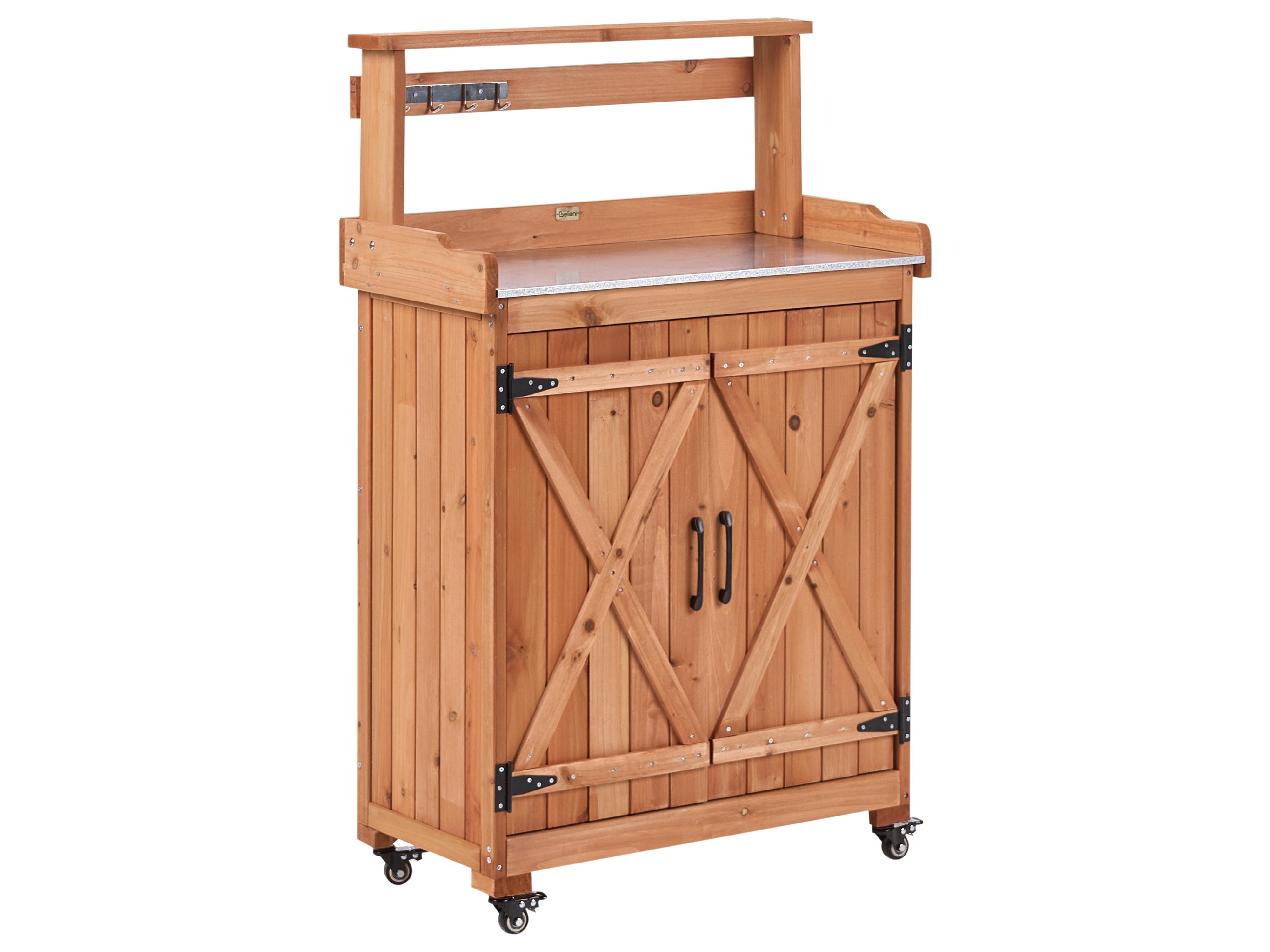 Potting Bench ALTOLIA Fir Wood 119 cm 70 cm Brown